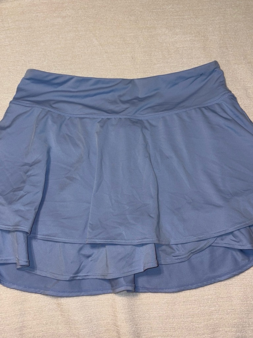 Light Blue Women's Layered Active Skirt